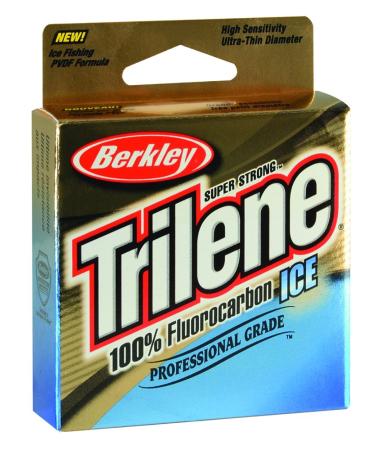 Berkley Trilene 100% Fluorocarbon Ice, Clear, 3-Pound Break Strength, 75yd Fishing Line, Suitable for Freshwater Environments