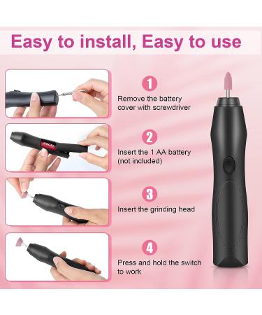 Linkax Electric Nail Drill and Grinder Kit - Portable Manicure Tools for Grooming and Polishing Nails at Home - Perfect Gifts for Women and Kids - Buy Online on SooperMarket.com