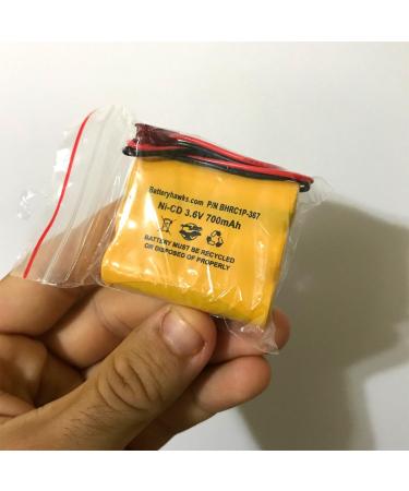 Buy Custom-93 NNYXSB LPX70RWH 3.6V 700mAh Exit Sign Emergency Light NiCad Battery Replacement (5 Pack) - International Shipping Available - Buy Online on SooperMarket.com