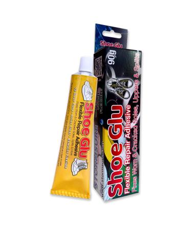ShoeGlu Strong Bond Repair Adhesive 90g - Ideal for Fixing Worn Soles & Damaged Uppers Flexible and Durable Shoe Glue