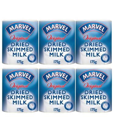 Skimmed Milk Bundle Consisting of Marvel Original Dried Skimmed Milk 175g (6 Pack)