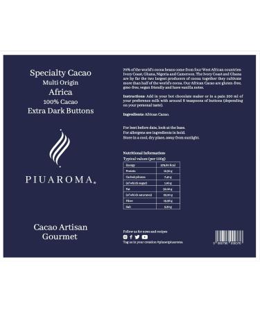 Africa Cacao Buttons 100% Raw and Pure Cocoa 250g Located in The Rainforest of Africa. - Buy Online on SooperMarket.com