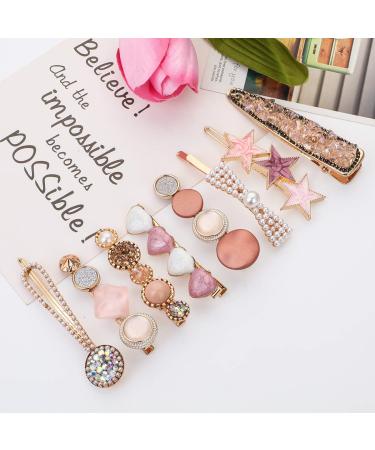 8 Pcs Pearl Hair Clips | Fashion Metal Hair Accessories for Women & Girls - Buy Online on SooperMarket.com