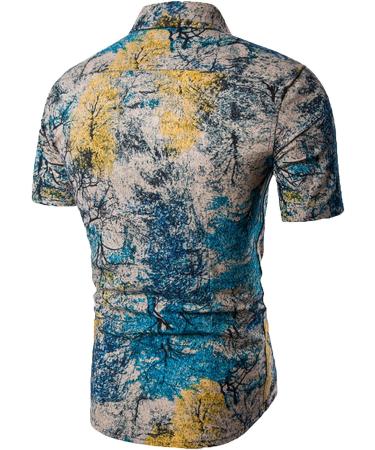 Men's Summer Fashion Set - Blue Suede Vest and Shorts - Casual Hawaiian Beach Style - Buy Online on SooperMarket.com
