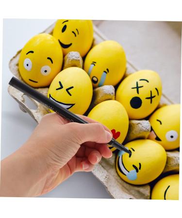 HOLIDYOYO 2pcs Can Be Food Coloring Pen Cake Edible Marking Pen Edible Pen Baking Chocolate Mark Pen Plastic Black White - Buy Online on SooperMarket.com