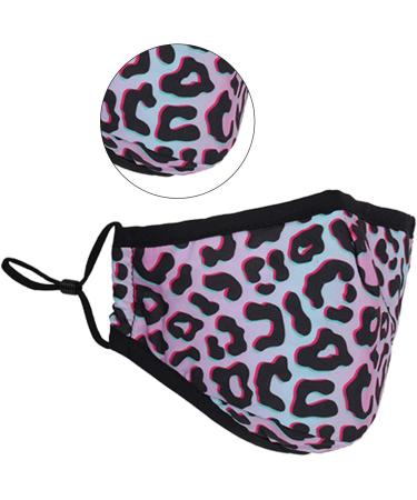 Washable Reusable 3-Layer Cotton Cloth Mask - Grey Leopard Print | One Size Fits Most | Eco-Friendly Face Covering - Buy Online on SooperMarket.com