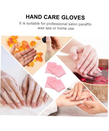 HAPINARY 2 Pairs Gel Gloves Half Finger Gloves Fingerless Moisturizing Gloves for Dry Hands Skin Care Gloves Comfortable Gloves Cotton Moisturising Gloves at Night Lotion Miss Dipping Pink - Buy Online on SooperMarket.com