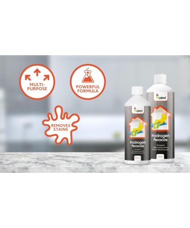 Inspired - Hydrogen Peroxide 3% 1 Litre - 10 Vols Lemon 1 l (Pack of 1) - Buy Online on SooperMarket.com