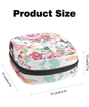 Anna Cowper Flower Sanitary Napkin Storage Bag Feminine Menstrual Cup Pouches Nursing Pad Holder Tampon Bags Portable Period Bag for Women Teen Girls 1Pcs Multi-colored 5 - Buy Online on SooperMarket.com