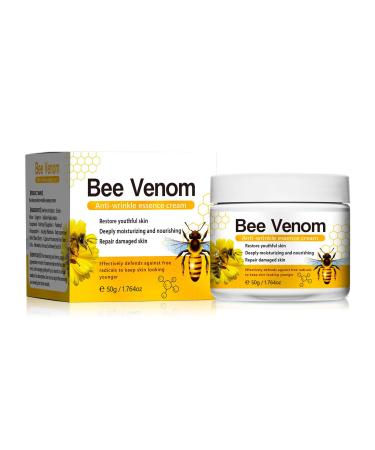 Bee Venom Anti-Wrinkle Cream Bee Venom Cream for Face Anti-Wrinkle Hydrating Moisturising Reduces Fine Lines Lightens The Skin 50g