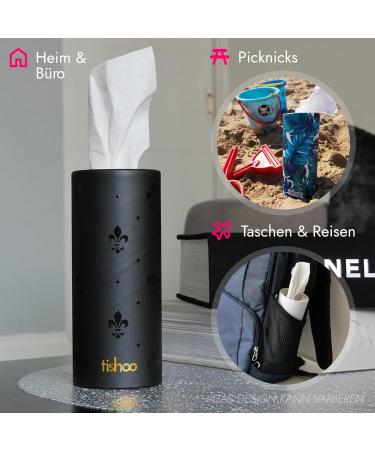 TiShoo Extra Soft Handkerchiefs | Moisturizing 4-Latz | Eco-Friendly Travel Pack | 16 Plastic-Free Tubes | Perfect for Home & Car - Blue/Ice Blue - Buy Online on SooperMarket.com