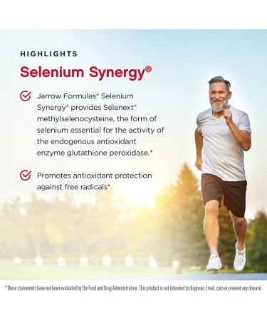 Jarrow Formulas Selenium Synergy 60 Capsules - Immune Support & Antioxidant Formula - Buy Online on SooperMarket.com