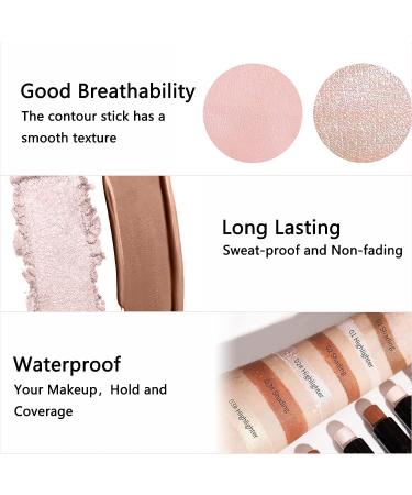SOYUB Contour Beauty Stick Set - Highlighter & Bronzer Wand for Natural Matte Makeup | Cruelty Free Formula | Peachy & Hazelnut Shades - Buy Online on SooperMarket.com