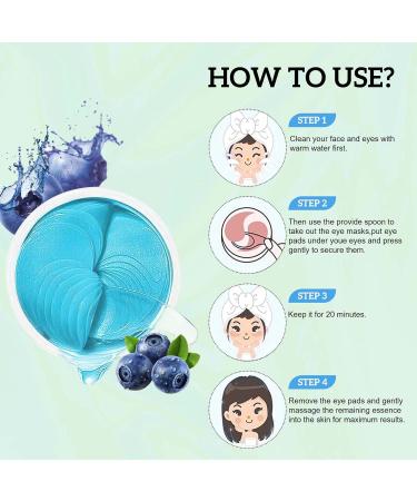 ProChosen Collagen Under Eye Patches - Anti-Aging Mask for Eye & Lip, Hydrating Skincare with Blueberries - 30 pairs - Buy Online on SooperMarket.com