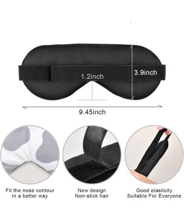 Haskirky Light Blocking Eye Mask - Adjustable Unisex Travel Mask for Deep Sleep - Grey Cow Print - Buy Online on SooperMarket.com