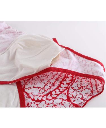 ZUMIY Maternity Nursing Top | Cotton V-Neck Shirt for Breastfeeding | Double Layered Tank | S Black+Red Printing | 2-Pack - Buy Online on SooperMarket.com