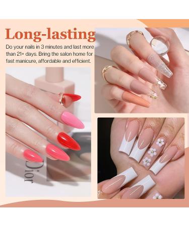 Modelones 20 Colors Dip Powder Nail Kit Nude Pink Acrylic Dipping System for French Nail Art | DIY Salon Manicure Set with Top/Base Coat Activator | 2022 Christmas Gift - Buy Online on SooperMarket.com