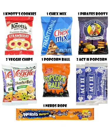 Deluxe Halloween Care Package for College Students and Military - Variety Snack Assortment for Men, Women, and Kids - Candy, Chocolate, Crackers, Cookies - Movie Night Treats - Buy Online on SooperMarket.com