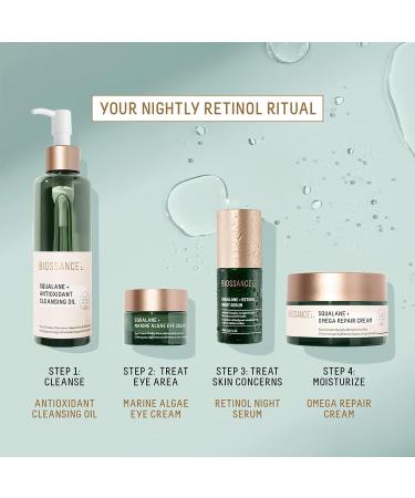 Biossance Squalane + Retinol Serum 1.01 fl oz - Reduce Fine Lines, Wrinkles, Discoloration & Texture - Buy Online on SooperMarket.com