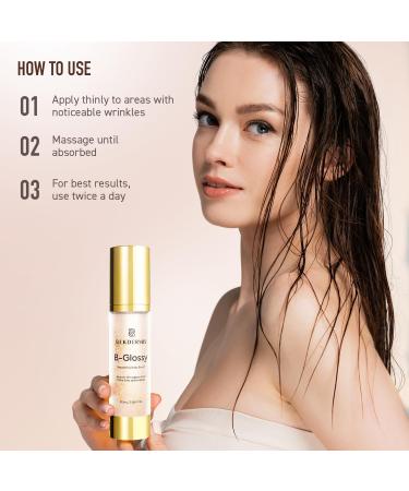 SILKDERMIS B Glossy Smoothing Body Serum for Silky Smooth Skin B Glossy Body Serum for Fine Lines and Wrinkles 100ML / 3.38Fl Oz - Buy Online on SooperMarket.com
