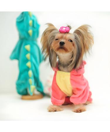 Delifur Dinosaur Dog Halloween Costume - Pink 2XL | Pet Dino Hoodie for Small & Medium Dogs - Buy Online on SooperMarket.com