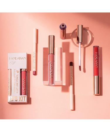 Seawave Nude Lip Liner and Lipstick Set - 12 Pcs Long Lasting Waterproof Matte Lipgloss for Black Mature Women - Makeup Gift Set - Buy Online on SooperMarket.com