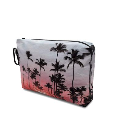 Wet Bag for Swimsuit - Small Reversible Waterproof Pouch with Carabiner Clip and Zipper, Diaper Bag Dry Bag for Bathing Suits, Pool, Beach, Travel, Swimming, Baby, Gym Clothes, Yoga - 8.6x1.5x6.7