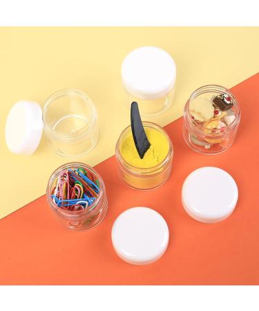 20 Pack 40ml Empty Cream Cans - Transparent Plastic Cosmetic Containers with Mini Partitions for Lip Balm | International Shipping Available - Buy Online on SooperMarket.com