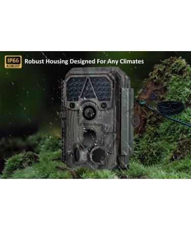 (2022 Upgraded) Meidase P60 Trail Camera 32MP 1296P Game Camera - Fast 0.1s Motion Activated - Clear 100ft Night Vision - Waterproof for Hunting, Wildlife Deer Scouting - P60 Camo - Buy Online on SooperMarket.com