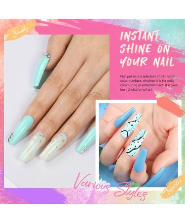 PEACECOLOR Gel Nail Polish Set with 36W Nail Lamp and Base Matte Top Coat 10PCS Nail Gel Polish Starter Kit with Nail Art Decorations Gel Manicure Kit for Women Nail DIY Beginner Salon Gift XA21 - Buy Online on SooperMarket.com
