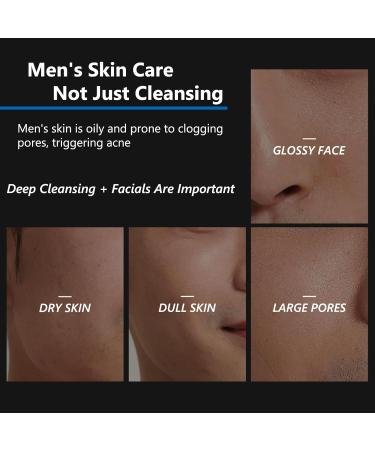 Skin Care Gift Set For Men - Cleanser Toner Moisturizing Lotion Face Care Set - Hydrates Moisturizes Oil Controls Deep Cleanses And Refines Pores Men's Gift Set For Valentine Birthday Christmas - Buy Online on SooperMarket.com