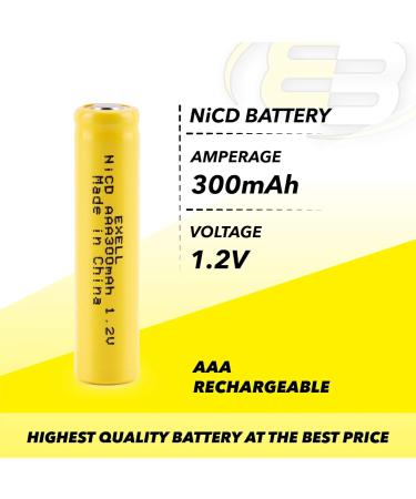 Buy 20x Exell AAA 1.2V 300mAh NiCD Rechargeable Batteries - Ideal for Meters Radios Hybrid Cars Telecoms & RC Devices | International Shipping Available - Buy Online on SooperMarket.com