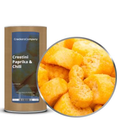 2 x 300g croutons semmel cubes Mediterranically vegan and lactose -free with chili paprika onion garlic olive oil crostini paprika & chili topping to soup and salad 2 x 300g in membrandose (600g)