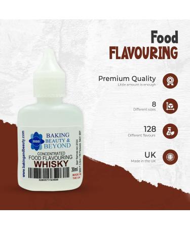 Baking Beauty and Beyond Concentrated Food Flavouring Oil - Dozen of Professional Quality Food Grade Flavouring Oil for Candy Making Baking Cooking Lip Balm and Lip Gloss - Whisky (30ml) - Buy Online on SooperMarket.com
