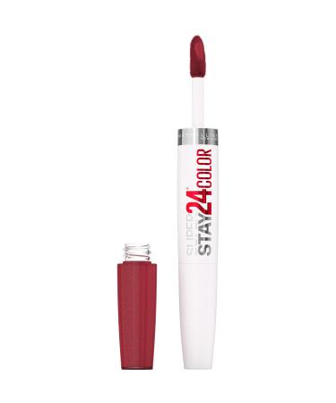 Maybelline New York Maybelline Super Stay 24 2-step Long Lasting Liquid Lipstick and Lip Balm City Ablaze 1 Kit 930 City Ablaze 1 count (Pack of 2)