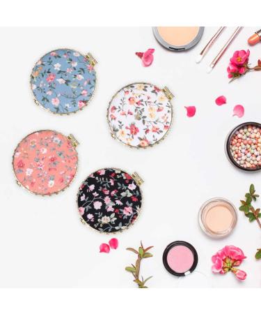 FRCOLOR 12pcs Floral Mirror Purses Women's Double-Sided Makeup Clutch - Portable Travel Vanity Gift for Girls - Buy Online on SooperMarket.com