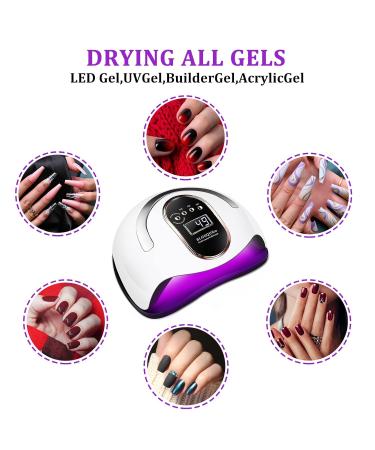 Professional UV LED Nail Dryer Lamp - 72W with 4 Timers | Fast Drying for All Gel Nails - International Shipping Available - Buy Online on SooperMarket.com