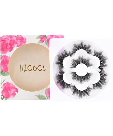 Buy 6D False Eyelashes - Fluffy Long & Dramatic Reusable Fake Eyelashes | Thick & Soft (4 Pairs) - International Shipping Available - Buy Online on SooperMarket.com