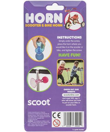 Scoot Pink Scooter & Bike Horn - Fun and Loud Safety Accessory - Buy Online on SooperMarket.com