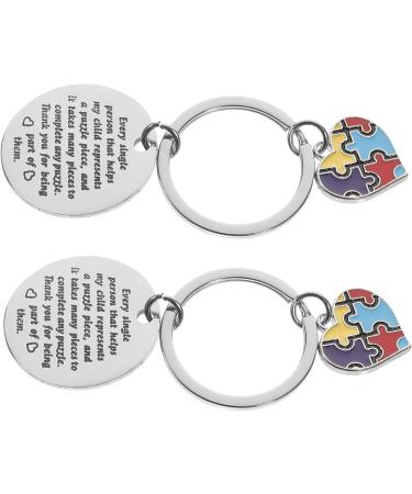 Toyvian 6 STK Key Pendants Keychain - Rustproof Steel Puzzle Jewelry Charm for Friendship & Awareness - Buy Online on SooperMarket.com