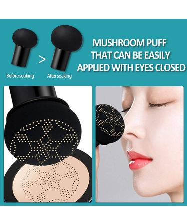 Mushroom Head Air Cushion BB Cream - Lasting Nude Makeup Concealer for Even Skin Tone - Buy Online on SooperMarket.com