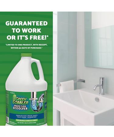 Green Gobbler - Drain Unblocker | Toilet Unblocker | Dissolve Hair & Organic Materials from Clogged Toilets Sinks and Drains | Drain Cleaner and Opener 128 oz - Buy Online on SooperMarket.com