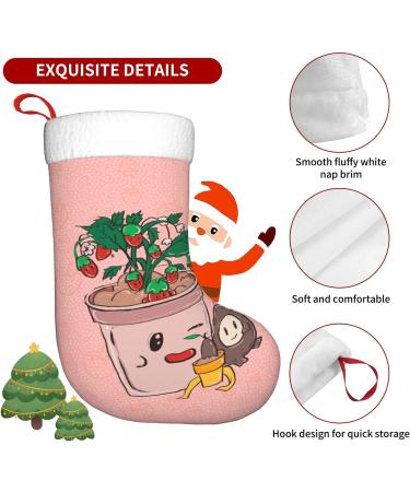 YYHHAOFA Sunflower Seeds and Strawberries Prints Christmas Decorative Stockings : Soft Light and Tactile Suitable for Christmas Holiday Party - Buy Online on SooperMarket.com