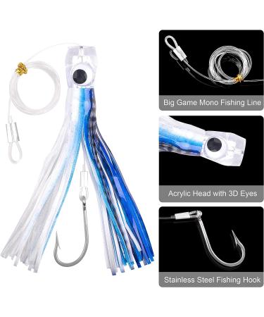 Drag Bait Saltwater Fishing Bait for Mahi Marlin Tuna & Wahoo - Deep Sea Fishing Bait with Inkfish Skirts - Buy Online on SooperMarket.com