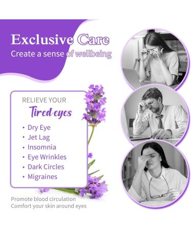Steam Eye Mask 12 Packs Warming Eye Mask Self Heating Eye Mask Soothing Headache Relief Lavender Sleep Mask for Dry Eyes Fatigue Disposable Moist Hot Compress Eye Patch for Relaxation and Eye Strain - Buy Online on SooperMarket.com