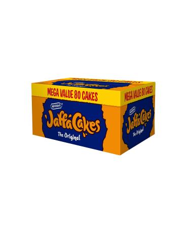 McVitie's Jaffa Cakes Mega Box Value Pack 80 Count (4 Packs of 20 Cakes) Mega Value
