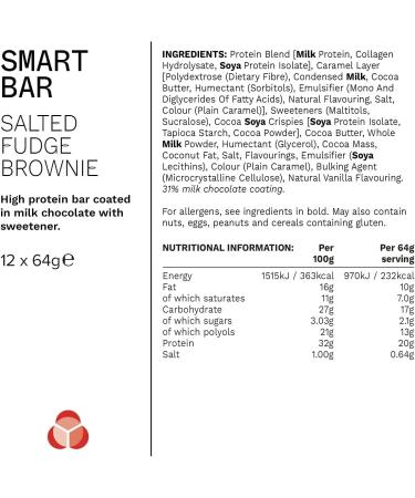 Phd Smart Bar Salted Fudge Brownie - Buy Online on SooperMarket.com