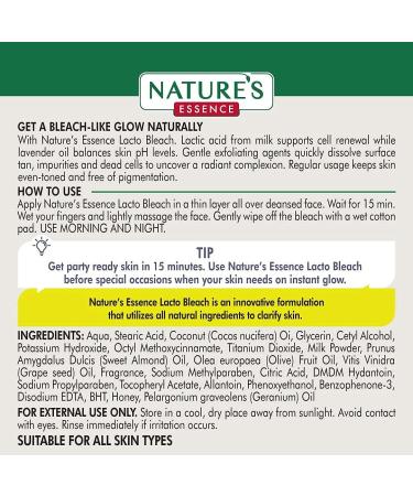 METROL Nature's 4 Natures Lacto Bleach Tan Removal Cream with Milk Honey (50gm) - Buy Online on SooperMarket.com