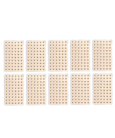 600pcs Ear Massage Stickers Ear Seeds Disposable Ear Press Seeds Acupuncture Vaccaria Plaster Bean Acupoint Massage Tool