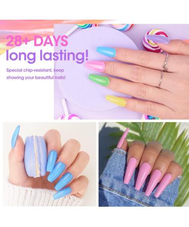 Neon Dip Powder Set - Honey Joy 6 Colors - Nail Art Manicure DIY - Salon Quality - Perfect Gift for Women - No Need for Nail Lamp - 10g/box - Buy Online on SooperMarket.com